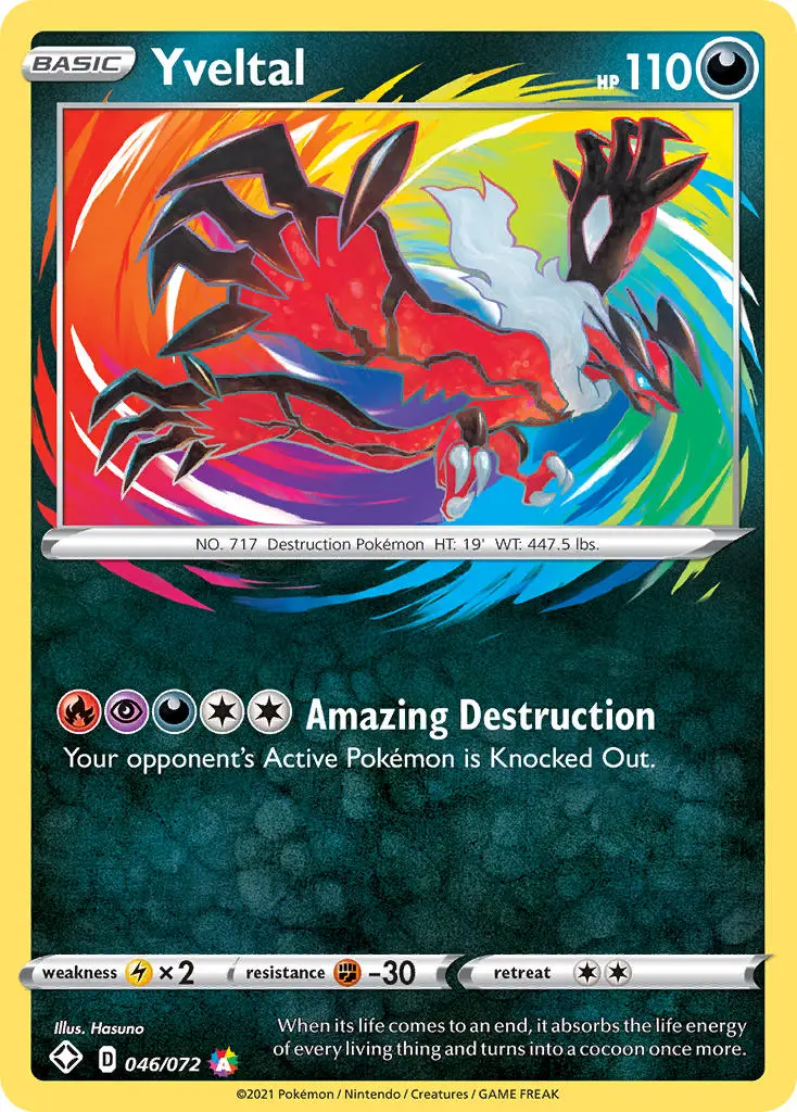 Yveltal card from Pokémon 